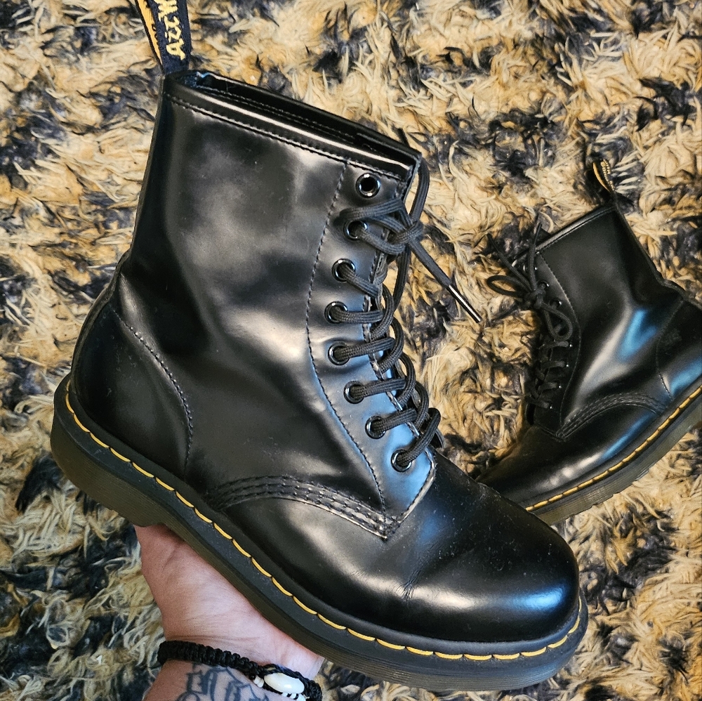 Dr. Martens Black Leather Boots
